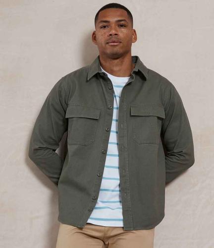 Front Row Drill Overshirt - KHA - 3XL
